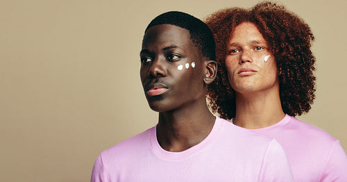 Skincare product on different skin types