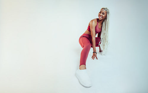 Warm up before fitness training