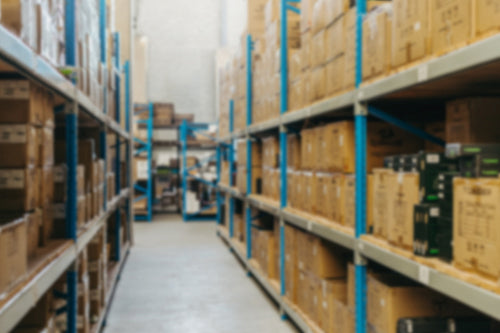 Background of a large distribution warehouse