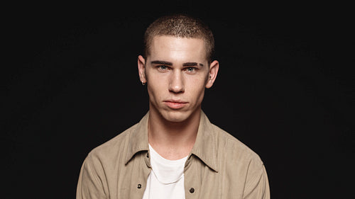 Portrait of caucasian man