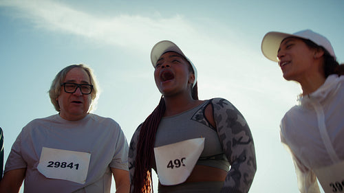 Runners celebrate big athletic achievement