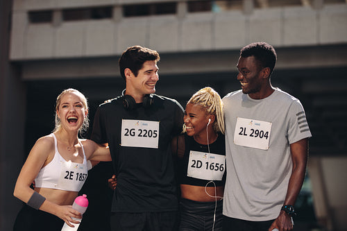 International marathon race runners