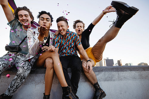 Pride celebration outdoors