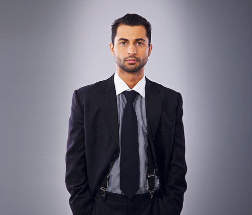 Serious Executive in Business Suit