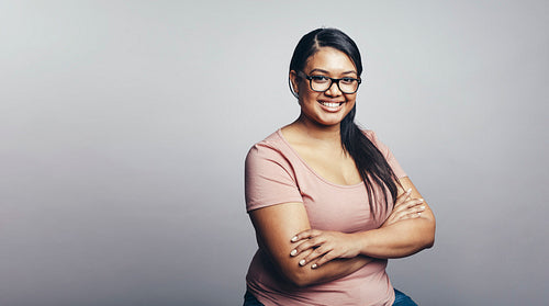 Portrait of smiling woman