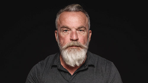 Senior man with a beard