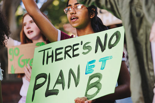 Teenage activists standing up against global warming