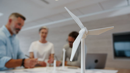 Designing a sustainable windmill as a wind energy solution: Industrial engineers at work