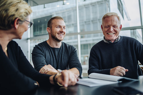 Business people having meeting in office