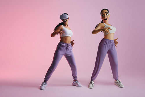 Fun dance moves in the metaverse