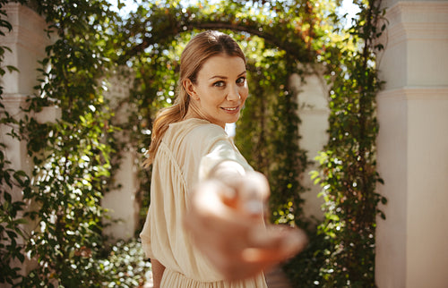 Young woman on a summer vacation