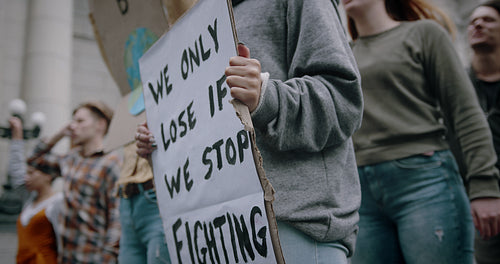 Global warming protest