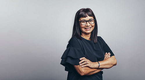 Portrait of smiling woman