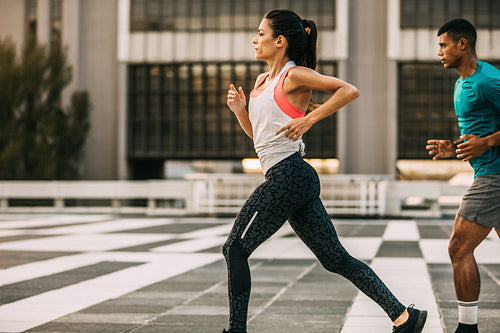 Running is part of their daily routine