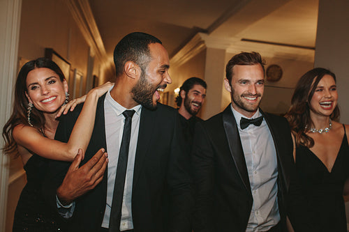 Group of people at a gala night