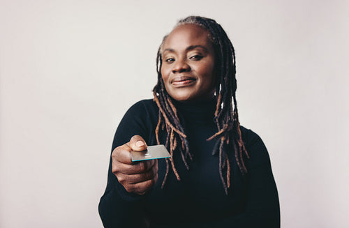 Paying with a credit card