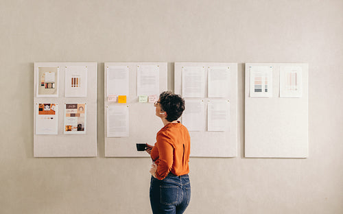 Businesswoman sharing her ideas during a virtual meeting with her team