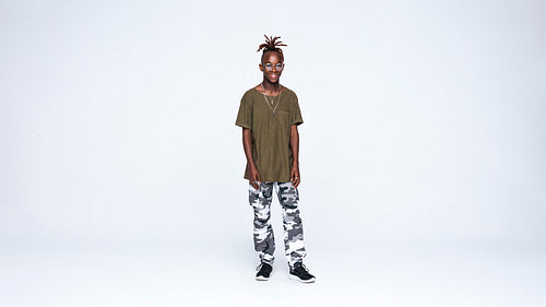 African male with dreadlocks