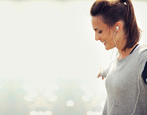 Woman Runner Smiling