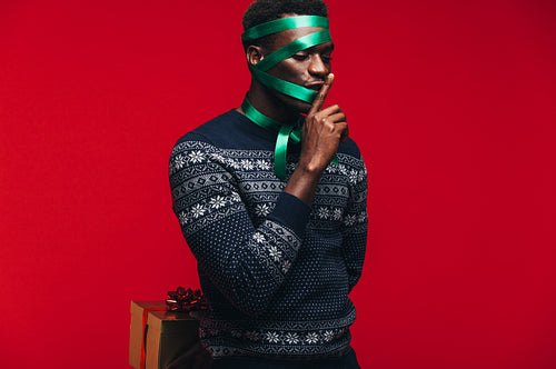 Man about to surprised someone