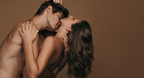 Young couple lost in love