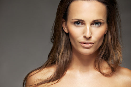 Young woman with flawless skin