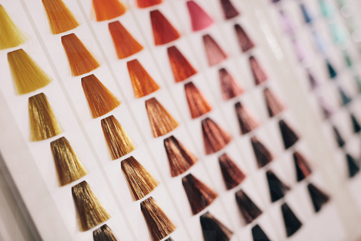 Samples of hair with different shades of hair color – Jacob Lund ...