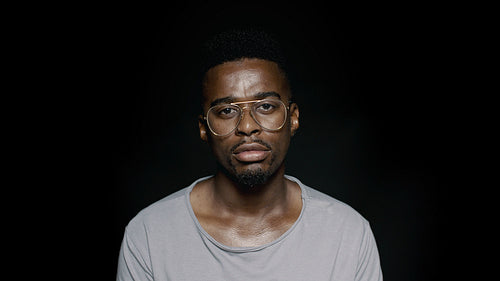 African american man in eyeglasses