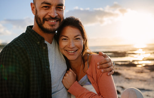 Couple on a vacation near the sea