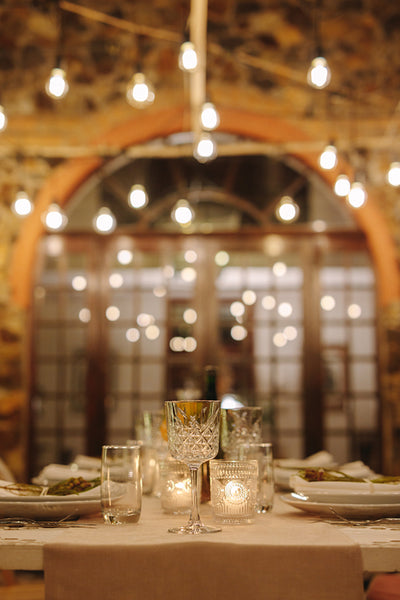 Table setting for dinner party