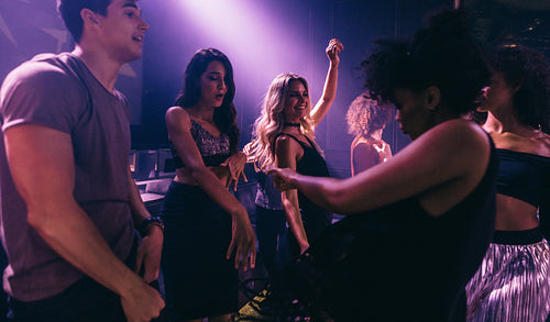 Friends enjoying amazing party