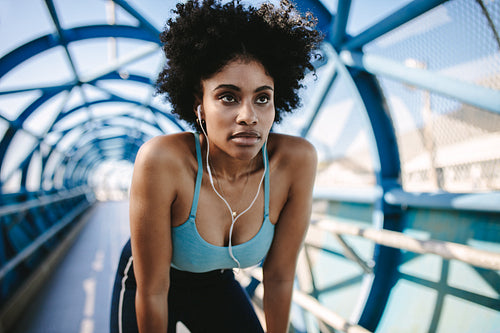 Looking forward to her morning run