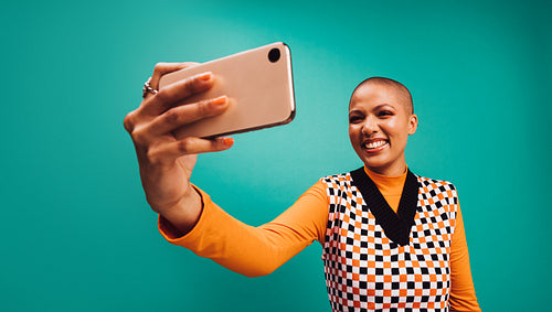 Smiling for the camera