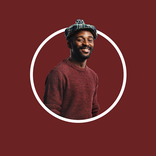 Close up of smiling african american male