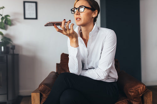 Business woman in office