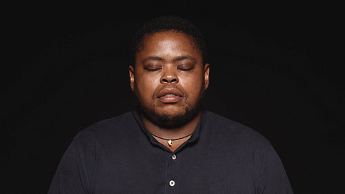 Close up of african male