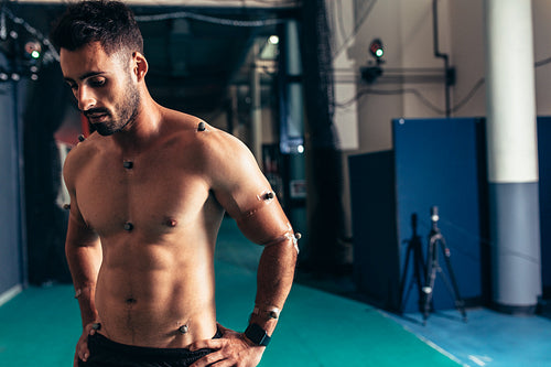 Movement and performance test at sports science lab