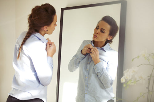 Attractive woman wearing shirt