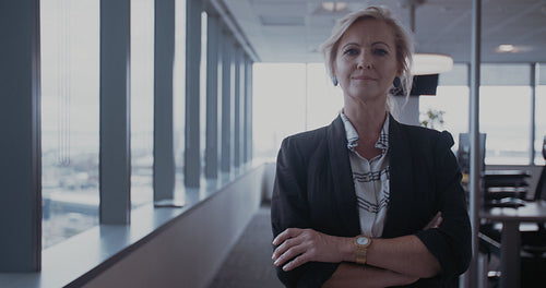 Beautiful mature businesswoman in office