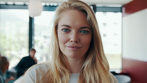 Smiling female professional