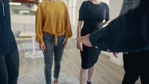 Showing unity and teamwork