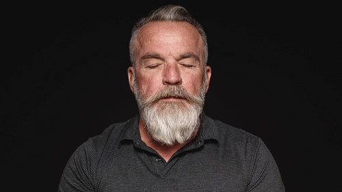 Senior man with a beard