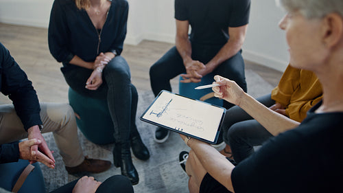 Mentor conduction a seminar for decision-making skills