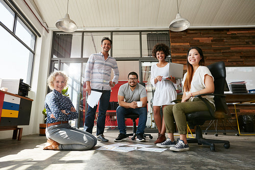 Team of creative people in office