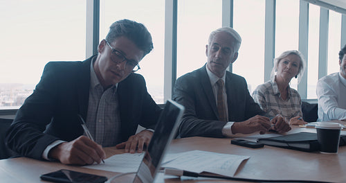 Group of business people in conference room