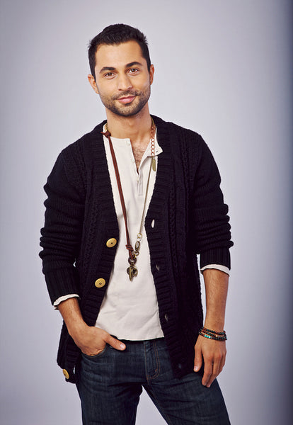 Stubbly Guy Looking Confident