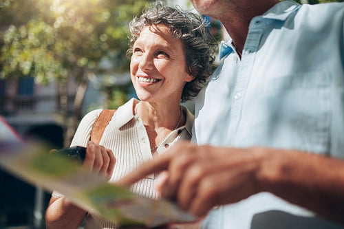 Senior couple enjoying on their vacation