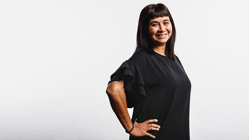 Portrait of smiling woman