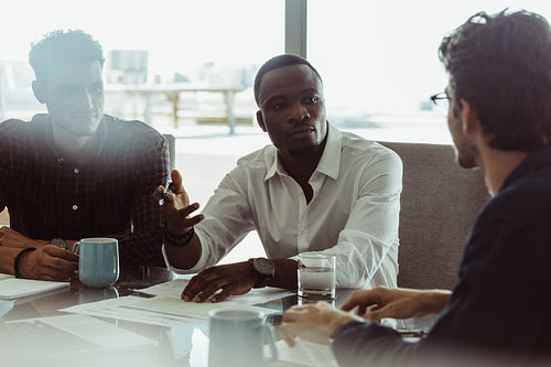 Businessmen in a meeting