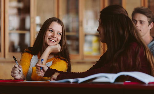 University students in classroom
